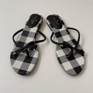 Brand New Kate Spade Mystic Plaid Gingham Sandal